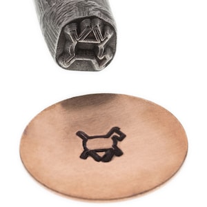 Horse Southwest Symbol Pictograph Design- Metal Design Stamp-5mm-Metal Steel Stamp Metalwork Leatherwork-Metal Supply Chick