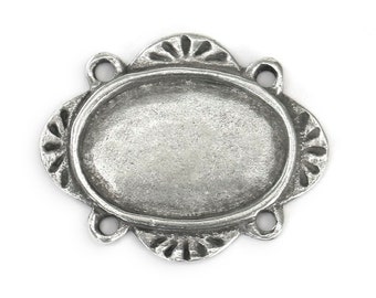 Artisan Pewter Stamping Blank-Oval-Impressart-1  3/16 x 1 inch -Metal Supply Chick-MSCIAD13031