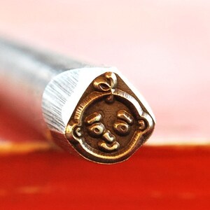 LARGE BABY FACE Metal Design Stamp-New 8 mm-Metal Stamping Supplies for Personalized Jewelry