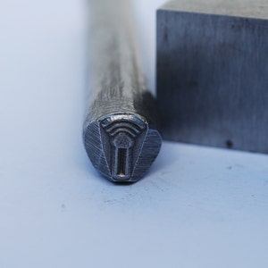 Metal Stamp Microphone- Metal Design Stamp 3/8 in.-by Metal Supply Chick Metal Stamping Tool-Perfect for Metal Stamping and Metal Work