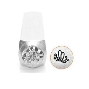 Butterfly Swirl 2  Metal Design Stamp ImpressArt- 6mm Design Stamp-Steel Stamps-