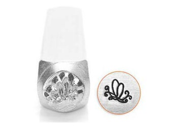 Butterfly Swirl 2  Metal Design Stamp ImpressArt- 6mm Design Stamp-Steel Stamps-