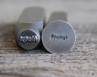 Always Word - Metal Stamp 9mm-Steel Stamp-Will Work on Hard Metals-Metal Design Stamps by Metal Supply Chick-DJU93