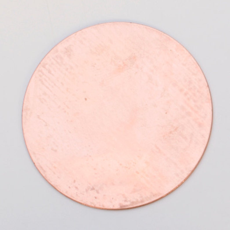 Stamping Blank-Copper-24ga-1.5 CIRCLE-6 PK/Stamping Blanks for Personalized Jewelry-MSC150RN24 image 1