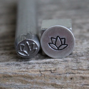 Lotus Metall Design Stempel-3/8 Zoll- 8 mm-Stahl Stempel-Metall Stanzwerkzeug-Metall Versorgung Küken-SS37576
