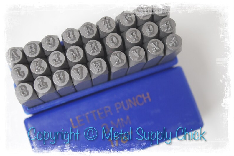 3 mmUppercase Typewriter Font Alphabet Letter Stamp Etsy