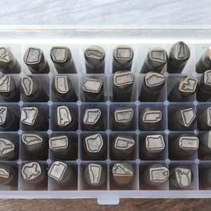 State Metal Design Stamp-United States-Pick your State- 1/2 Size -Advantage Series Metal Stamp-Professional Quality- Metal Supply Chick