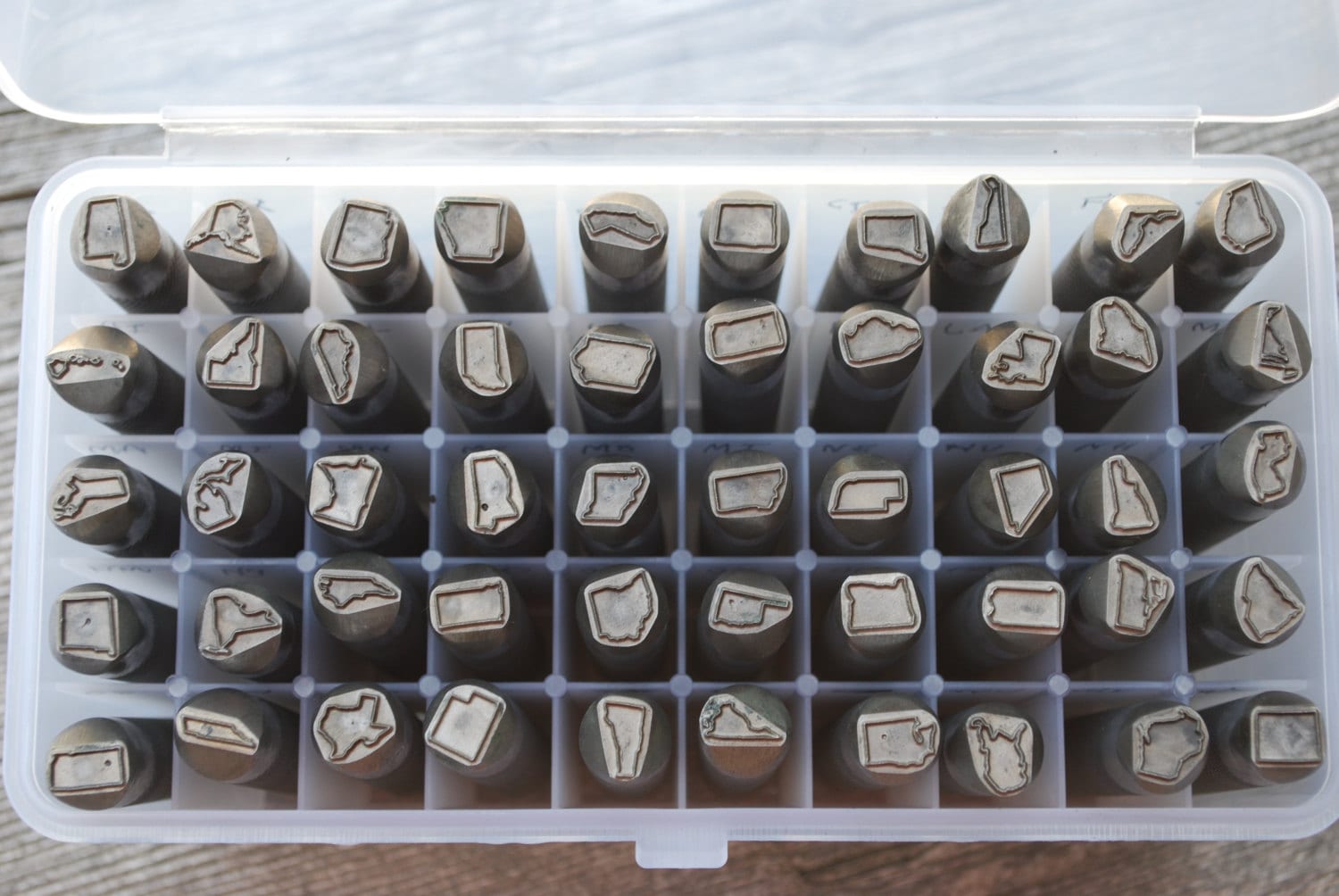 State Metal Design Stamp-United States-Pick your State- 1/2 Size -Advantage Series Metal Stamp-Professional Quality- Metal Supply Chick