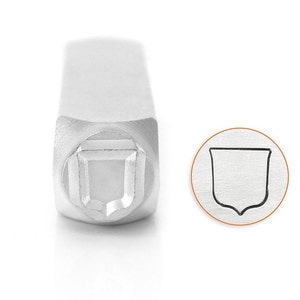 Shield Outline Metal Stamp- Design Stamp-ImpressArt 9.5mm Steel Stamps-Metal Stamping Tool-Metal Supply Chick SC1510-BF9.5mm