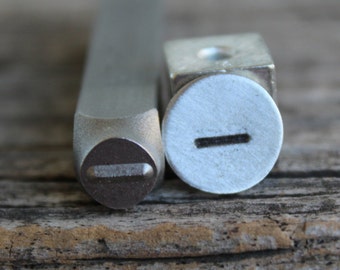 Straight Line-Metal Stamp-5mm Size-Steel Stamp-New Metal Design Stamps-by Metal Supply Chick