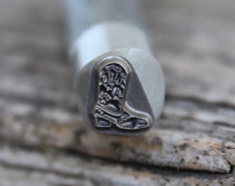 Metal Stamp-Cowboy Boot -Advantage Series -Choose Size-Professional Quality-Good on Stainless-Deep and Sharp Impression