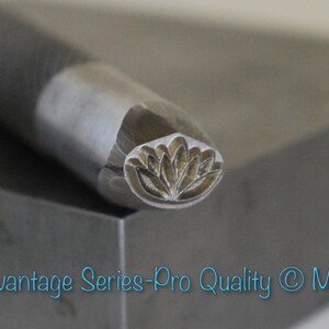 Lotus Stamp Pick your Size-Advantage Series Metal Stamp-Professional Quality-Guaranteed on Stainless-Deep and Sharp Impression