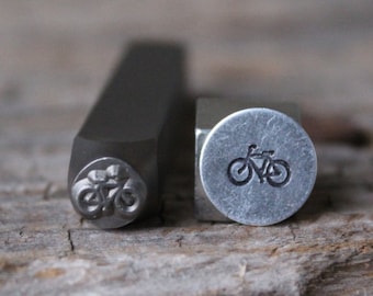 Bike Metal Stamp-7mm Size-Steel Stamp-New Metal Design Stamps-by Metal Supply Chick-DCH52