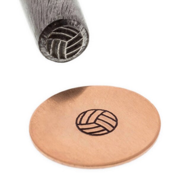 Volleyball Metal Stamp-Design Stamp-Steel Stamp-Metal Stamping Supplies for Jewelry, Leather and Crafts-Metal Supply Chick