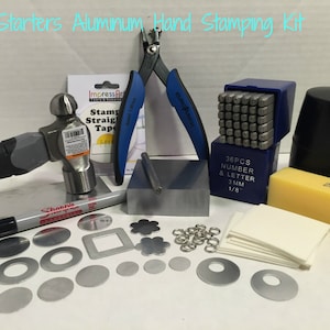 Start Stamping Kit Aluminum Starter Kit Get Started Easy to stamp Aluminum Blanks-Learn Today image 1