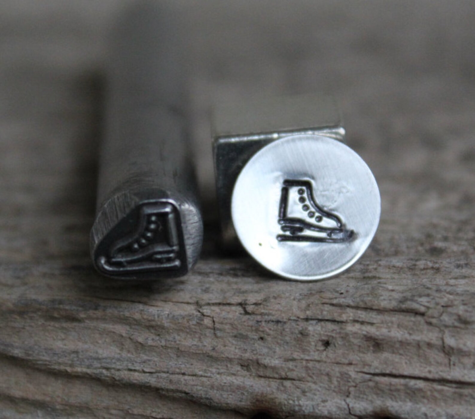 Ice Skate Metal Stamp3/8 inch8mm approxMetal or Leather Etsy