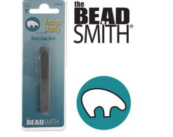 Zuni Bear Metal Stamp- 6mm-Design Stamp-Steel Stamp by Beadsmith for Metalwork- or Leather Metal Supply Chick-LPSD106