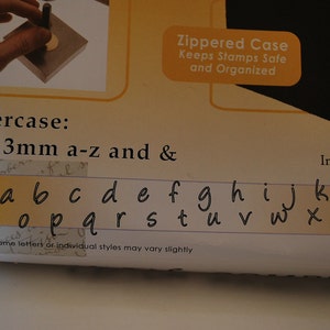 Metal Stamp Alphabet Set-Posh Font in Lowercase-Alphabet Set-Metal Stamping Kit-Also known as Bridgette/Angelina-Metal Supply Chick image 3