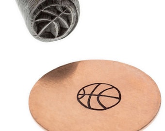 Basketball Metal Stamp -5mm Metal Design Stamp-Metal Stamping Tool-Jewelry Tools-Metal Supply Chick