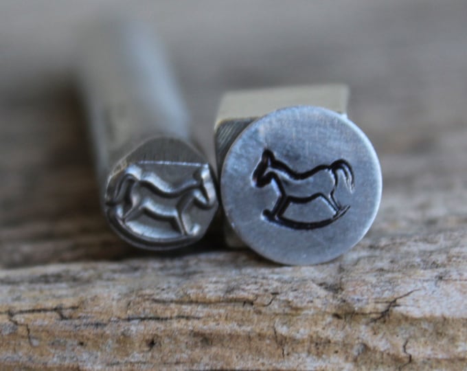 Metal Stamp-rocking Horse- Design Stamp-metal Stamp-8mm- 3/8 In.-metal ...