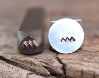Indian Mountain- Southwest Symbol Metal Stamp-6mm Size-Steel Stamp-New Metal Stamps-by Metal Supply Chick-DCH66