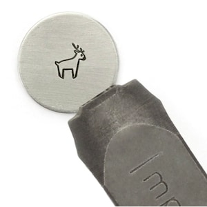 Reindeer  Signature Metal Stamp Impressart 12mm Metal Design Stamp-Steel Stamp-Metal Supply Chick-NEW
