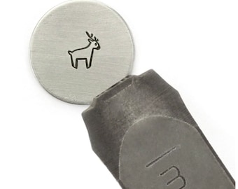 Reindeer  Signature Metal Stamp Impressart 12mm Metal Design Stamp-Steel Stamp-Metal Supply Chick-NEW