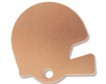 Copper Football Helmet Stamping Blank- Approx. - 22.75 x 22.3   mm 24g. You get 5