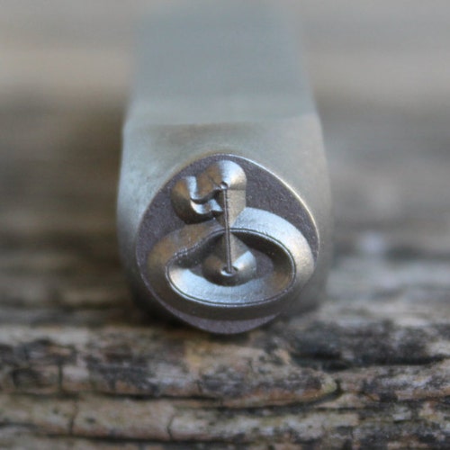 8mm Golf Green Metal Design Stamp Metal Stamp Metal Etsy