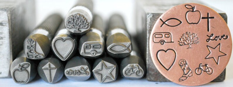 Metal Supply Chick Metal Design Stamp Press On Pick Your Size Word Stamps-Advantage Series-Professional Quality\u2014Sharp-Stainless Rated
