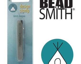 TeePee Southwest Metal Stamp- 6mm-Design Stamp-Steel Stamp by Beadsmith for Metalwork- or Leather Metal Supply Chick-LPSD107