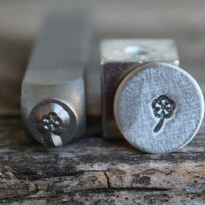 Daisy-Metal Stamp-5mm Size-Steel Stamp-New Metal Design Stamps-by Metal Supply Chick