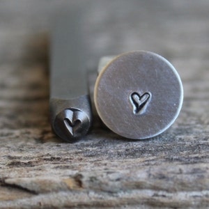 Jenna Sue Heart 3mm-Steel Stamp-Can be used on Stainless-Metal Design Stamps- Metal Supply Chick-DJU87