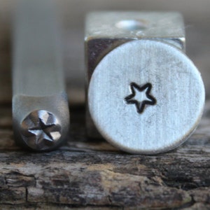 Star-(smaller) Rounded Corners-Metal Stamp-3mm Size-Steel Stamp-New Metal Design Stamps-by Metal Supply Chick