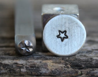 Star-(smaller) Rounded Corners-Metal Stamp-3mm Size-Steel Stamp-New Metal Design Stamps-by Metal Supply Chick