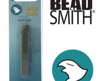 Eagle Head Metal Stamp- 6mm-Design Stamp-Steel Stamp by Beadsmith for Metalwork- or Leather Metal Supply Chick-LPSD105