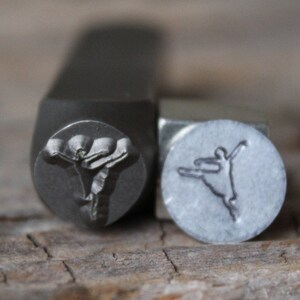 Dancer Metal Stamp-8mm Size-Steel Stamp-New Metal Design Stamps-by Metal Supply Chick-DCH51