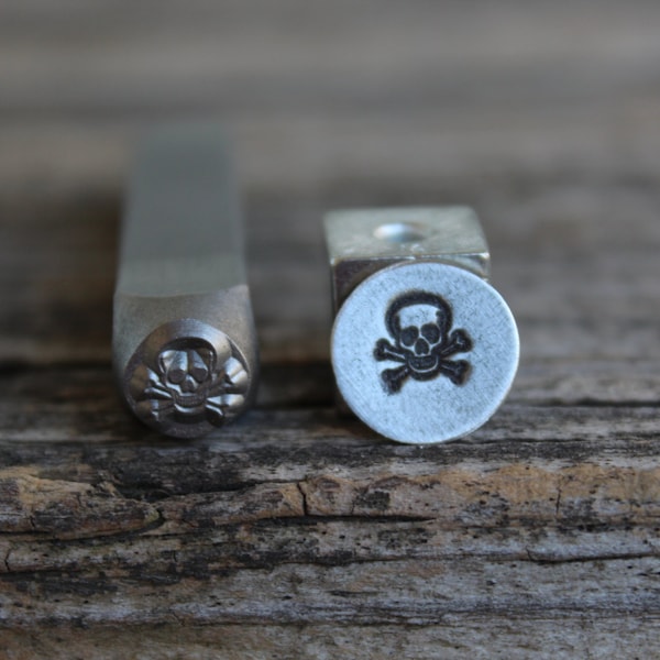 Skull Leather Stamp Etsy