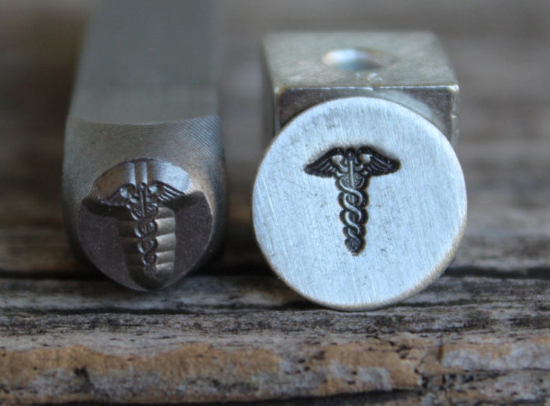 Medical Symbol-Metal Stamp-6mm Size-Steel Stamp-New Metal Design Stamps-by Metal Supply Chick image 1