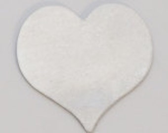 Nickel Silver 24G - 13/16" X 7/8" HEART-PK/6-Eurotool-Great for your Jewelry Stamping Needs-Stamping Blanks