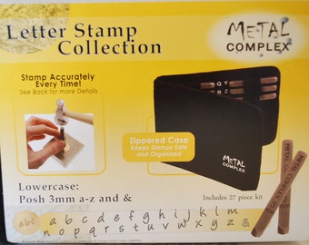 Metal Stamp Alphabet Set-Posh Font in Lowercase-Alphabet Set-Metal Stamping Kit-Also known as Bridgette/Angelina-Metal Supply Chick