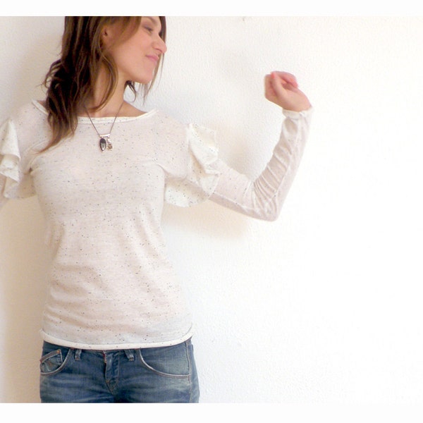 TOtal SaLE 40% off - Chai frill sleeve knit sweater