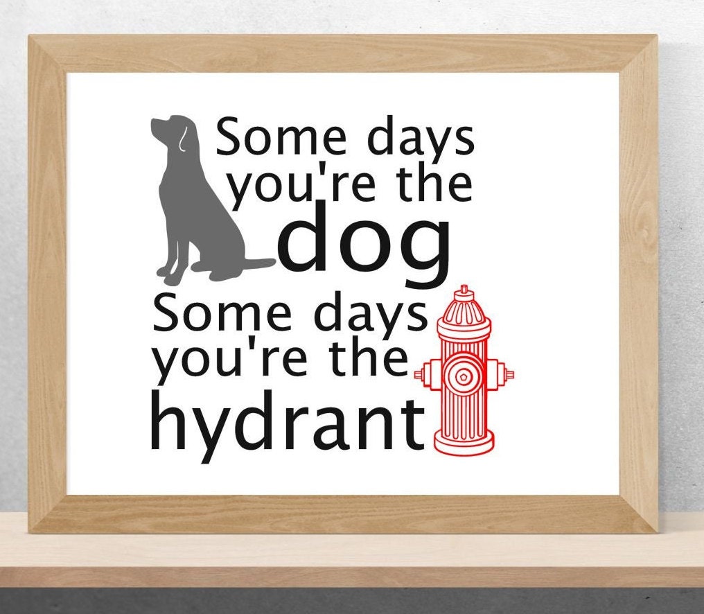 Sometimes You're The Dog, Sometimes You're The Hydrant Sometimes You're The Dog, Sometimes You're The Hydrant