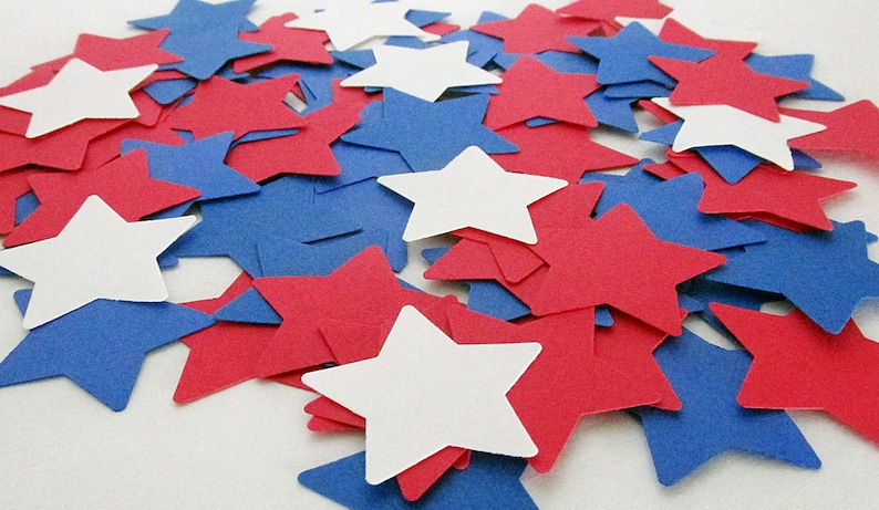 4th of July Confetti Red White Blue Wedding Birthday Decoration 100 pieces