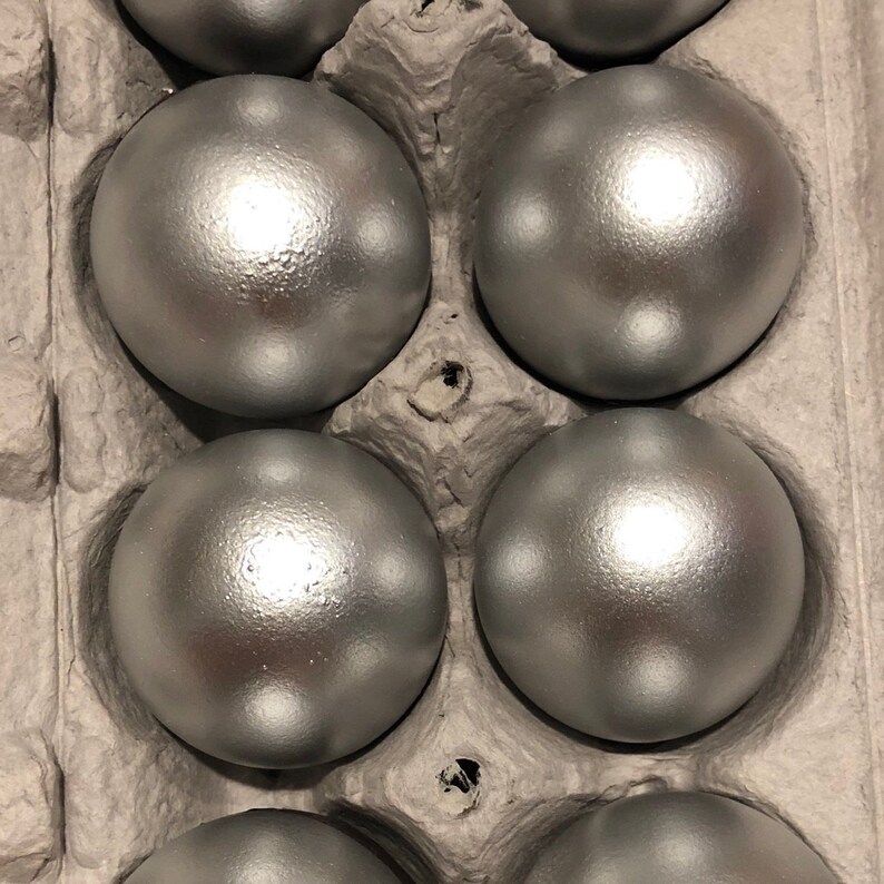 Gender Reveal Baby Shower Silver Confetti Eggs Cascarones Etsy