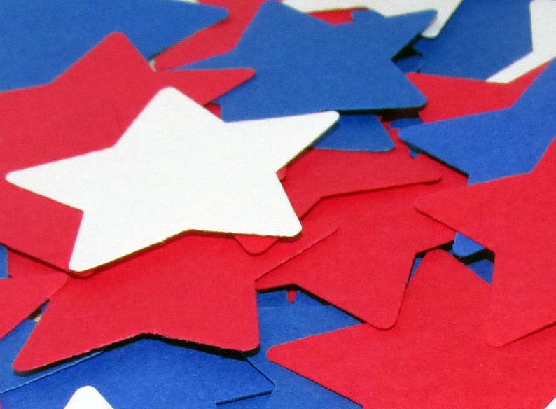 4th of July Confetti Red White Blue Wedding Birthday Decoration 100 pieces