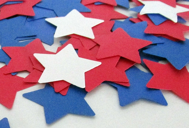 4th of July Confetti Red White Blue Wedding Birthday Decoration 100 pieces