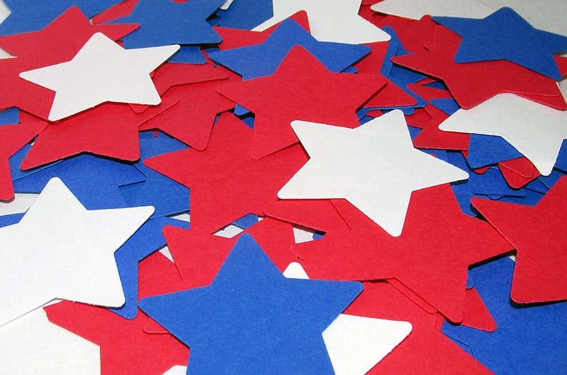 4th of July Confetti Red White Blue Wedding Birthday Decoration 100 pieces