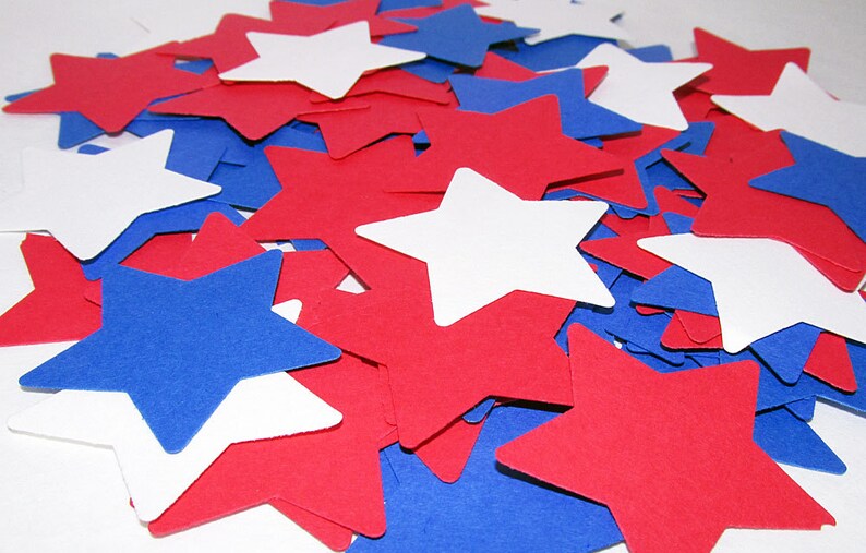 4th of July Confetti Red White Blue Wedding Birthday Decoration 100 pieces