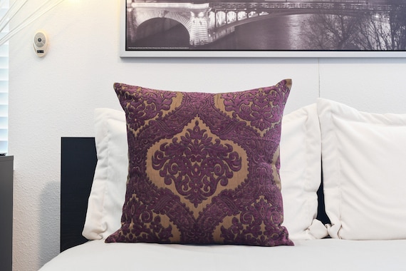 Purple and gold pillows Clearance